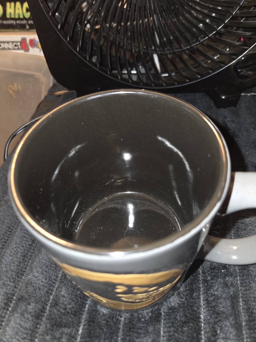 Jurassic Dinosaur Accent Mug - Gray and Orange - Picture 2 of 4
